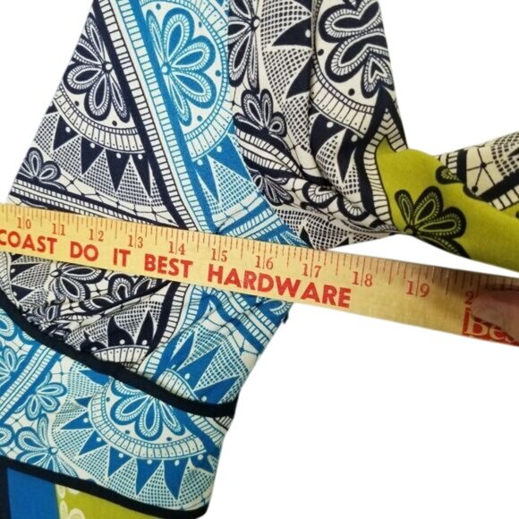 Boston Proper Multicolor Boho-Inspired Long Sleeve V-Neck Dress Size 6 Polyester - Picture 7 of 15